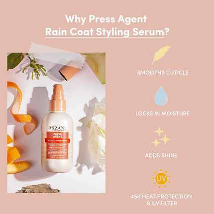 Mizani Press Agent Thermal Smoothing Raincoat Styling Serum