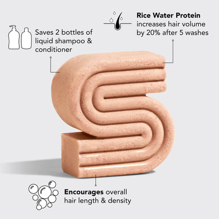 kit-sch Rice Water Shampoo Bar For Hair Growth