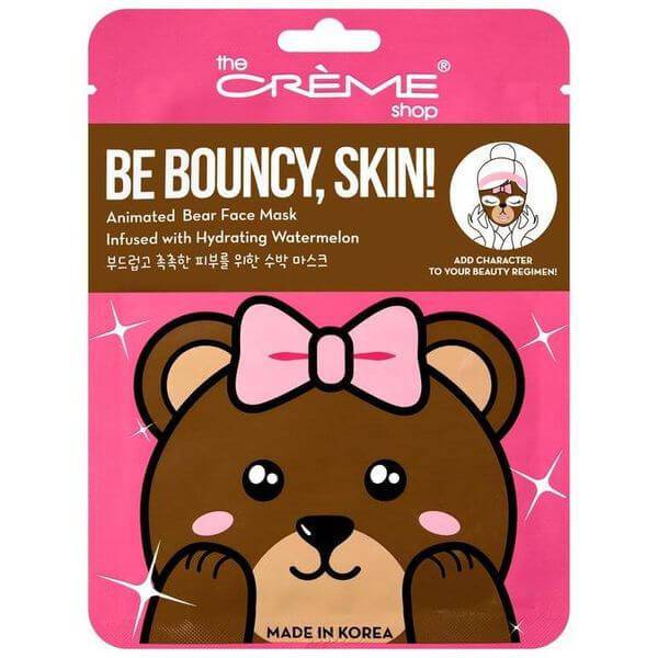 The Creme Shop Be Bouncy, Skin! Animated Bear Face Mask - Hydrating Watermelon CRAM5749