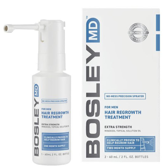 BosleyMD Men's Extra Strength Minoxidil 5% Topical (Sprayer) 2 Month Supply