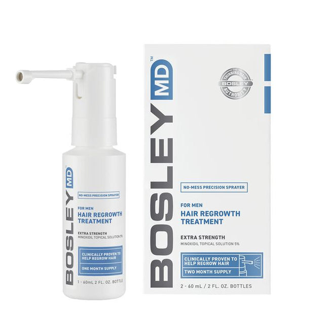 BosleyMD Men's Extra Strength Minoxidil 5% Topical (Sprayer) 2 Month Supply