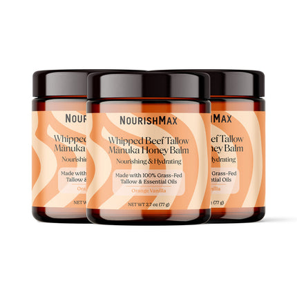 NourishMax Whipped Beef Tallow Manuka Honey Balm