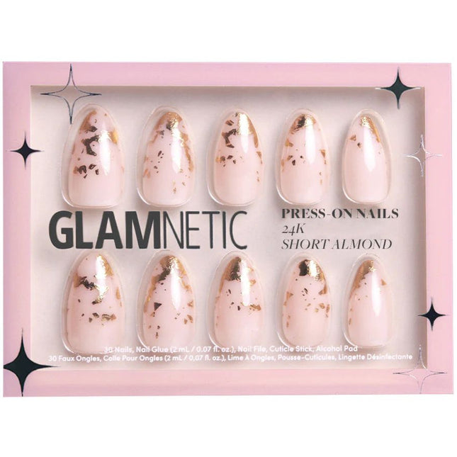 Glamnetic 24K Short Almond Press On Nails