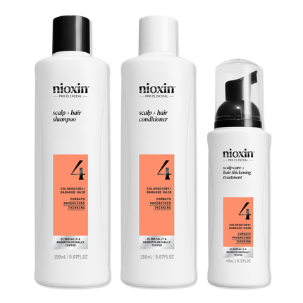 Nioxin System Kit 4 - Color Treated With Progressed Thinning