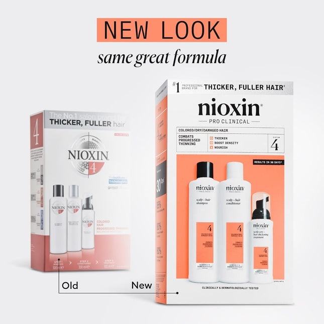 Nioxin System Kit 4 - Color Treated With Progressed Thinning
