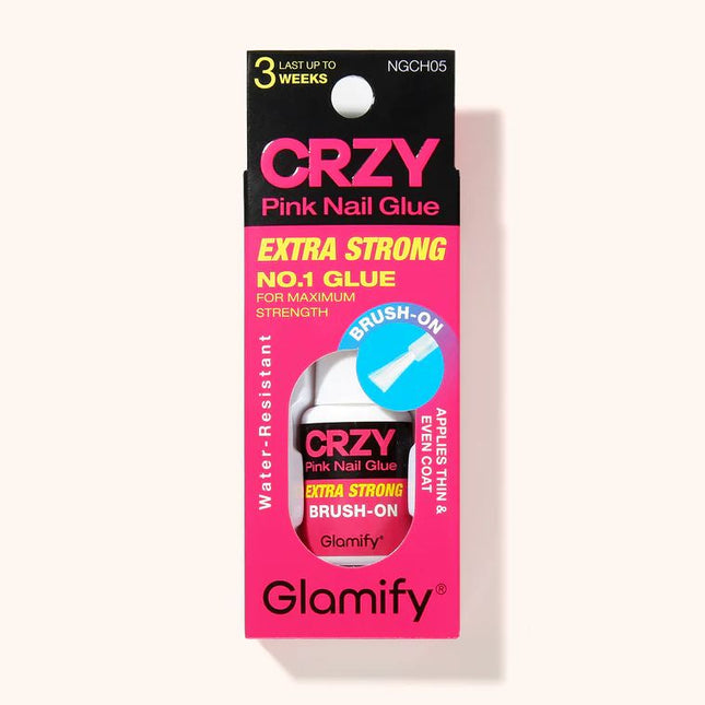 Absolute New York Glamify Brush-On Pink Nail Glue