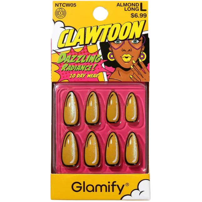 Absolute New York Glamify NTCW05 Clawtoon Press On Nails - Almond Long