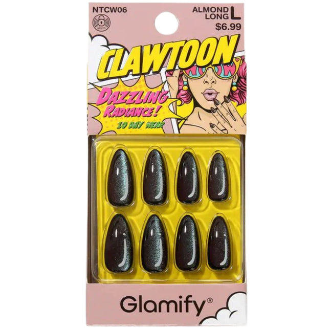 Absolute New York Glamify NTCW06 Clawtoon Press On Nails - Almond Long