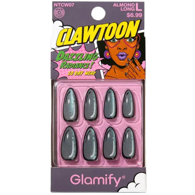 Absolute New York Glamify NTCW07 Clawtoon Press On Nails - Almond Long