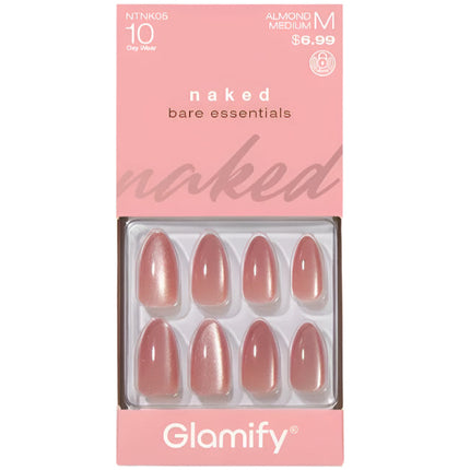 Absolute New York Glamify NTNK05 Naked Press On Nails - Almond Medium