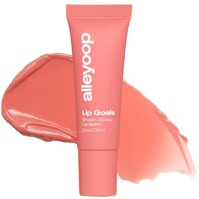 Alleyoop Lip Goals Super Hydrating High-Shine Glossy Balm - Coral Cheer