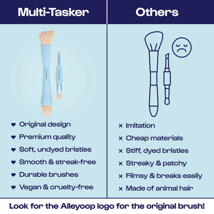 Alleyoop Multi-Tasker - 4-in-1 Makeup Brush