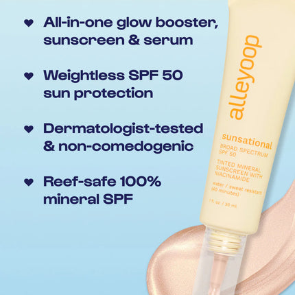 Alleyoop Sunsational SPF 50 Skin Tint With Niacinamide