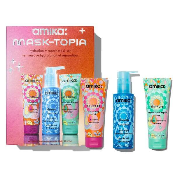 Amika Mask-Topia Hydration & Repair Mask Set