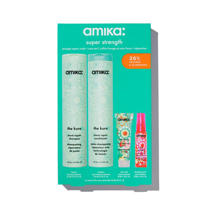 Amika Super Strength - Strength Repair Wash + Care Set