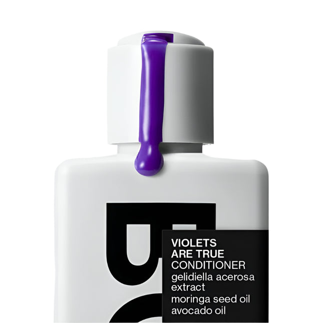 BACK OF BOTTLE Violets Are True Conditioner