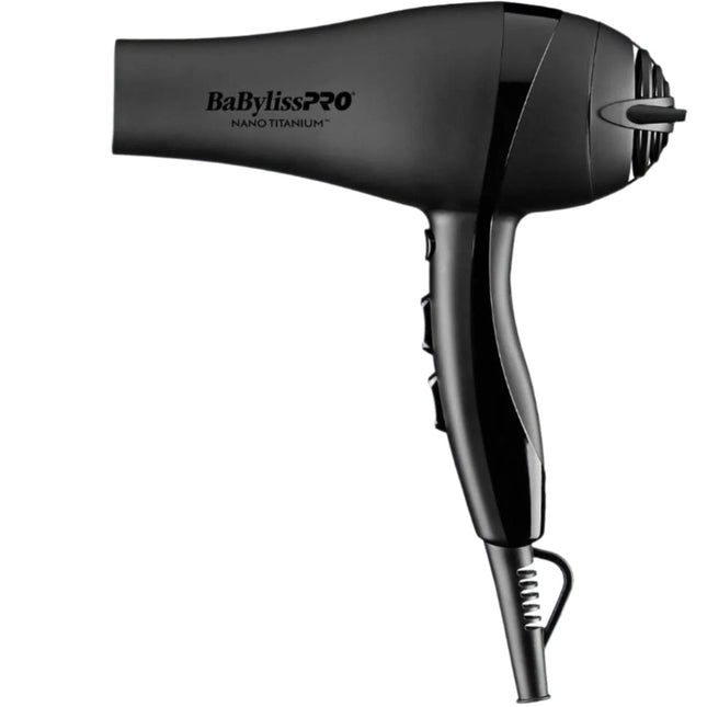 BabylissPRO Nano Titanium Black & Blue Professional Ionic Dryer