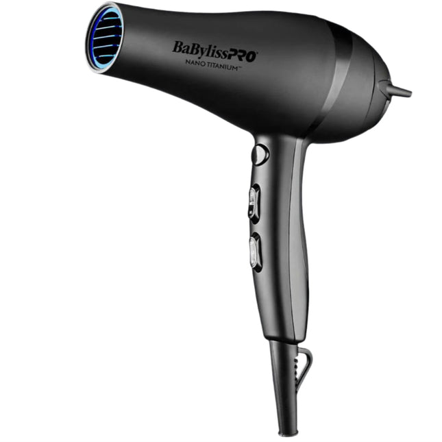 BabylissPRO Nano Titanium Black & Blue Professional Ionic Dryer