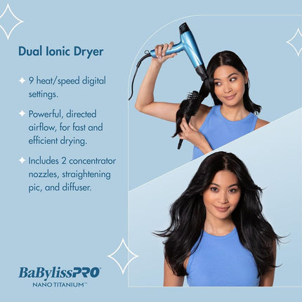 BabylissPRO® Nano Titanium™ Professional High-Speed Dual Iconic Dryer