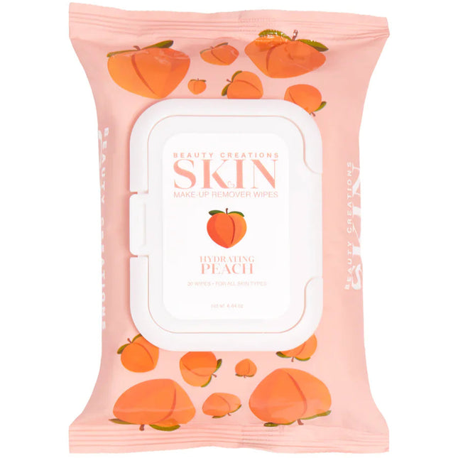 Beauty Creations Peach Moisturizing Makeup Remover Wipes