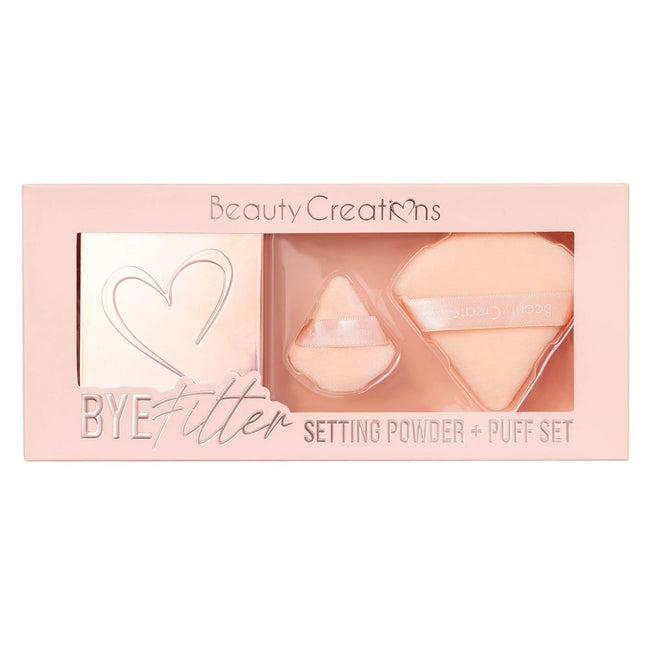 Beauty Creations Pink Cloud Setting Powder + Puff Set (Talk Free)