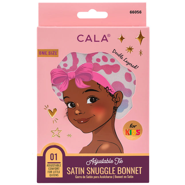 CALA® Satin Snuggle Bonnet - Rainbow Leopard