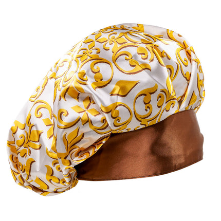  CALA Adjustable Silky Satin Bonnet - Yellow Crest
