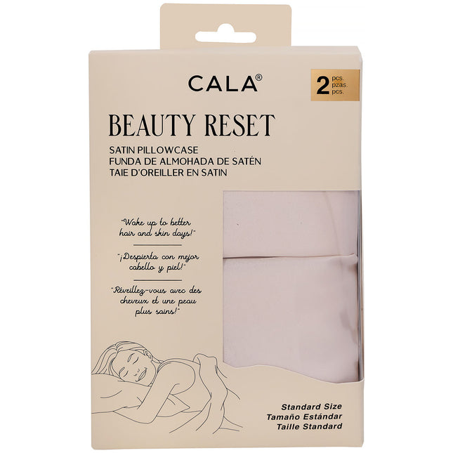 CALA Beauty Reset Satin Pillowcase: Blush Standard (2PC)