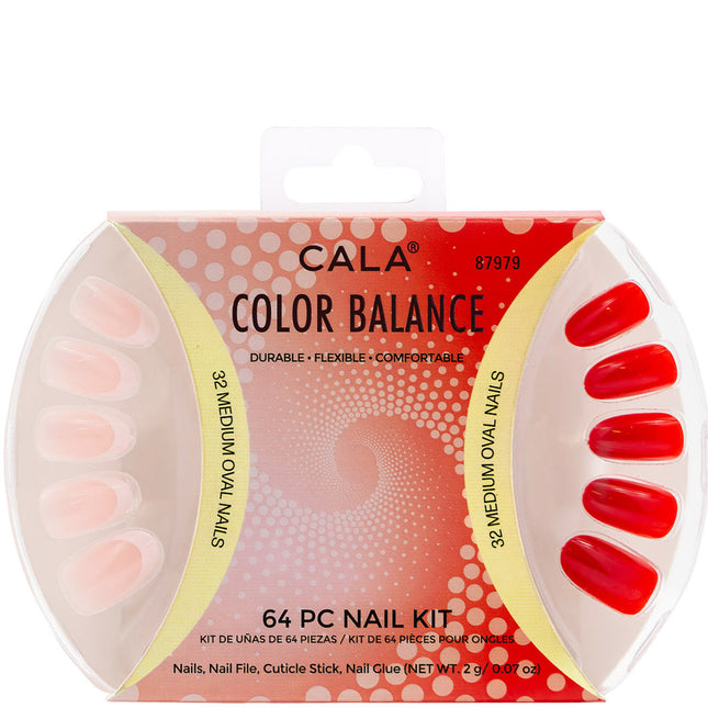 CALA Color Balance: French Tip & Red (64 PCS)