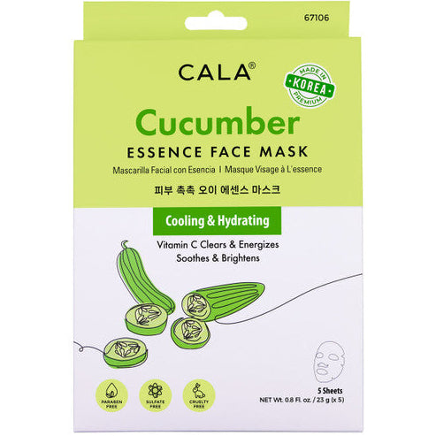 CALA Essence Facial Masks: Cucumber (5 Pks)
