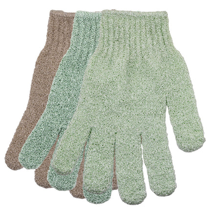 CALA Exfoliating Bath Gloves: Soft Sage (3 PK)