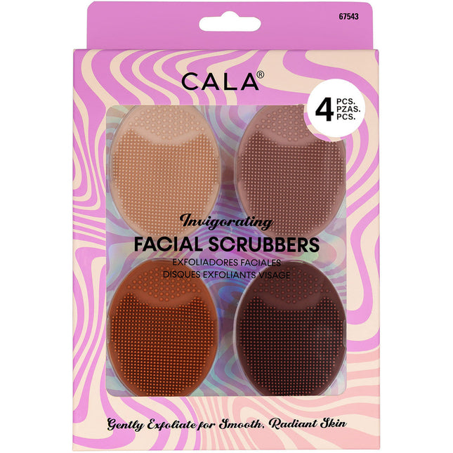 CALA Facial Scrubbers - Brown Tone