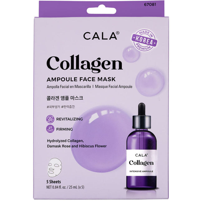 Cala Ampoule Face Mask: Collagen (5PK)