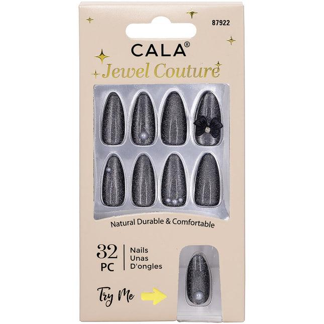 Cala Jewel Couture | Ice Cat Eye Black Press On Nails