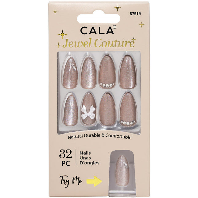 Cala Jewel Couture | Ice Cat Eye Nude Press On Nails