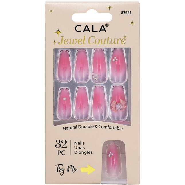 Cala Jewel Couture | Ice Cat Eye Pink Press On Nails