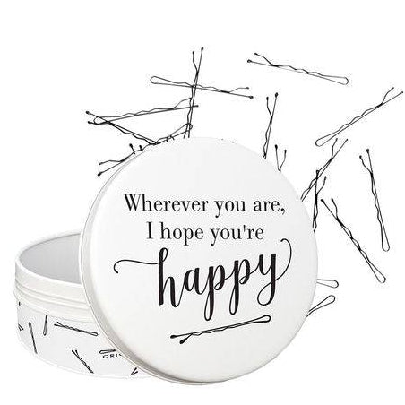 Cricket I Hope Youre Happy Bobby Pin Tin