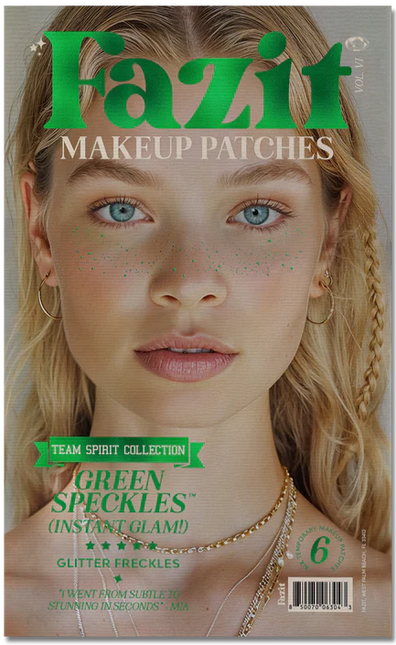 Fazit Green Spirit Speckles Makeup Patches - Team Spirit Collection