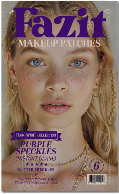 Fazit Purple Spirit Speckles Makeup Patches - Team Spirit Collection