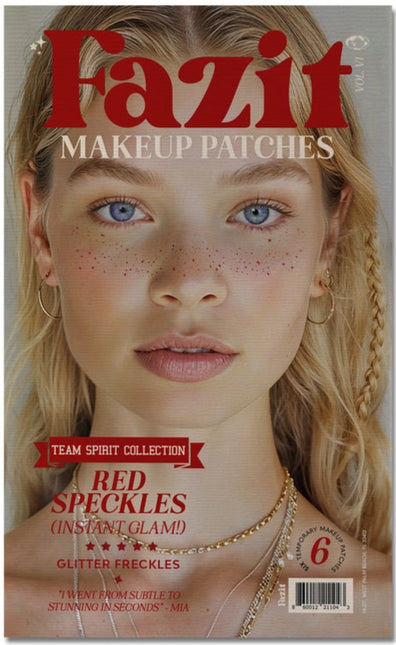 Fazit Red Spirit Speckles Makeup Patches - Team Spirit Collection