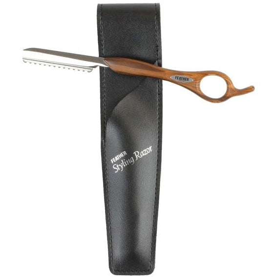 Feather Wood Look Styling Razor