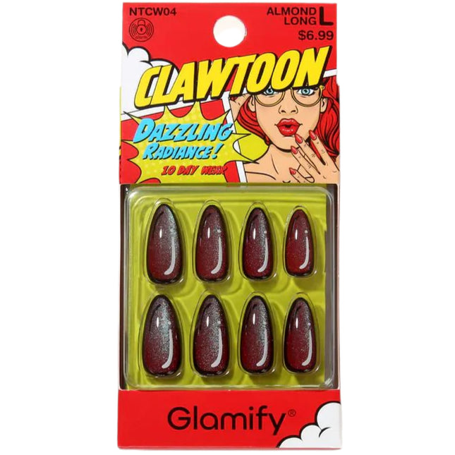Glamify NTCW04 Clawtoon Press On Nails - Almond Long