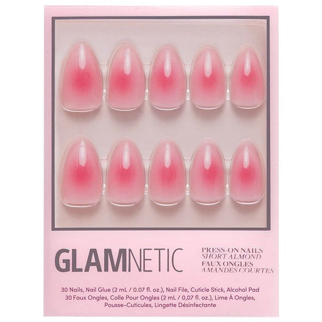 Glamnetic Blushing Aura Press-On Nails - Short Almond