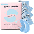 Grace & Stella Blue Illuminating Under Eye Masks (24 Pairs)