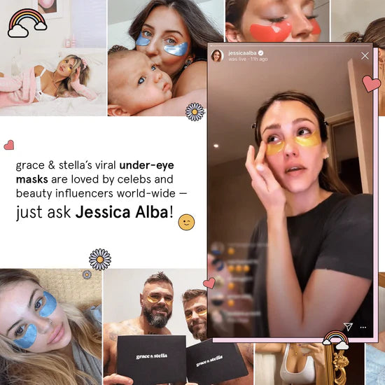 Grace & Stella Moisturizing Pink Eye Masks