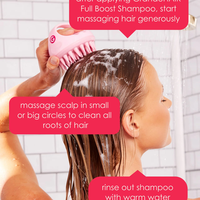 Grande Cosmetics GrandeHAIR Stimulating Scalp Massager - Black