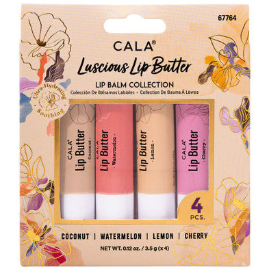 Cala Luscious Lip Butter Balm Set - 4 Hydrating Flavors