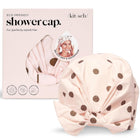 kitsch Blush Dot Shower Cap
