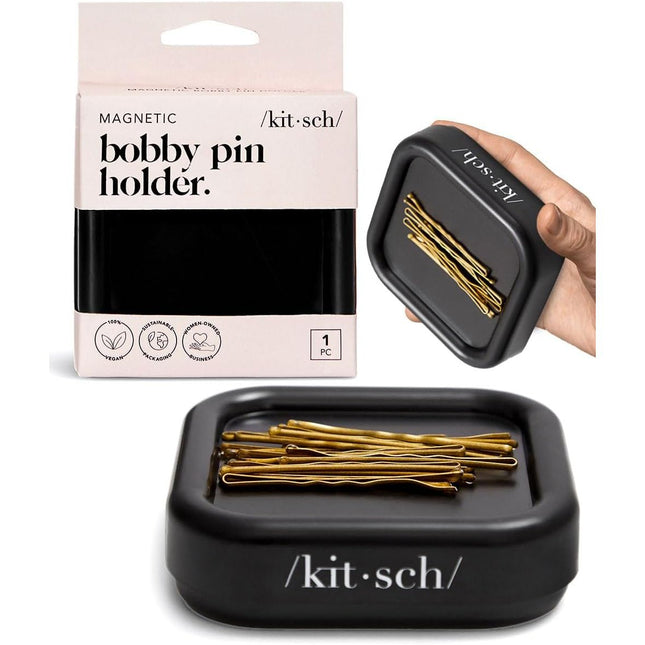 kitsch Magnetic Bobby Pin Holder - Black