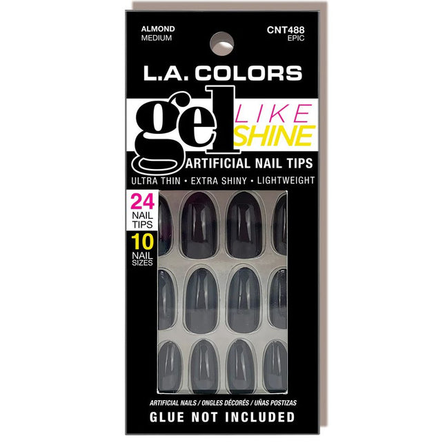 LA Colors Gel Like Shine Nail Tips Epic